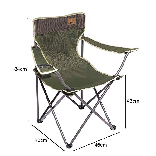 WANDERFALKE-CampingstuhlFaltstuhl-Groesse-M-mit-Getraenkehalter-Rueckentasche