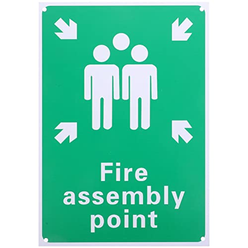 iplusmile Notfallversammlungsstelle Schild Pvc Sicherheitszeichen Für Büro Garage Garten Hochsichtbares Warnsignal Für Notfälle