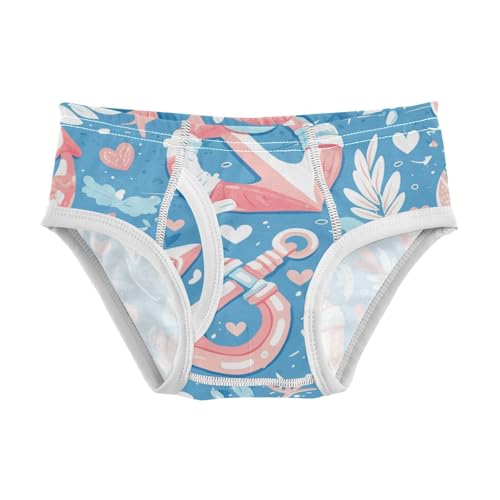 KLL Ocean Themed Anchors Toddler Boy Cotton Athletic Underwear Breathable Undies
