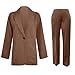 Pant Suits for Women Dressy Business Casual Outfits Blazer and Pants Set Women 2 Piece Sets Work Office Fashion Suit (US, Alpha, X-Large, Regular, Regular, Khaki)