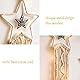 Tarklanda 2 Stück Makramee Traumfänger Makramee Wandbehang Mond Stern Traumfänger Mädchen Dreamcatcher Handgemachte Boho Traumfänger Schlafzimmer Dekoration für Home Decor Kinder Geschenke