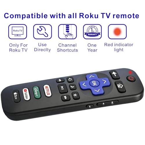 B Brainice Replacement Universal Remote for All Roku TV (2-Pack) - image 3