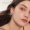 14k Gold Hoop Earrings for Women, Sterling Silver Earring Twist Huggies Sleeper Earrings, 20mm Gold Hoop Earring Cubic Zirconia Jewellery Birthday Gift for Girls Her #4