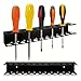 CravoFlow Screwdriver Organizer Wall Mounted - 33 Hole Iron Tool Storage Rack for Garage Workshop