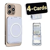 PROfezzion 2-in-1 for MagSafe Wallet Stand, RFID Blocking Magnetic Card Holder Fit 4 Cards, Heavy Duty Hardshell Wallet for iPhone 17 16 15 14 13 12 Pro Max Plus & MagSafe Case (Not for 13/12 Mini)