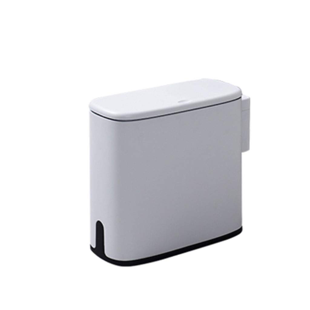 Bote de basura para baño anti olores de 10L rectangular con tapa ZAW 6