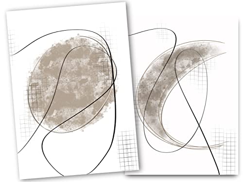 beYou® Sonne und Mond Poster [Hochwertige Boho Deko] Qualitatives Boho Zubehör, Yoga Zubehör, minimalitische perfekte Wanddeko Geschenk (DIN A2) Cover