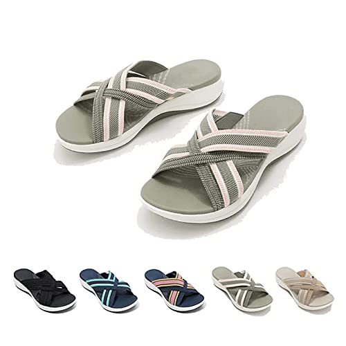 Heccie Orthopedic Sandals for Women, Heccie Sandals, Heccie Orthopedic Sandals,Damping Sole Upgradation Stretch Lightweight Orthopedic Sandals