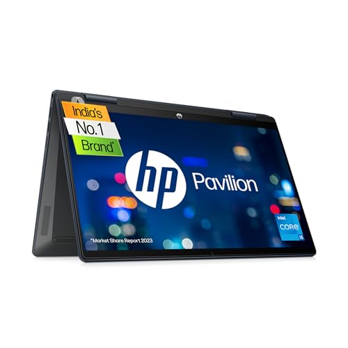 HP Pavilion x360, 12th Gen Intel Core i5-1235U 16GB RAM/512GB SSD 14-inch(35.6 cm) FHD,multitouch-Enabled,Micro-Edge Display/Intel Iris Xe Graphics/Backlit KB/B&O/Pen/Win 11/MSO 2021, 14-ek0078TU