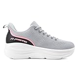Sosenfer Damen Laufschuhe | Slip On Turnschuhe | Atmungsaktive Mesh Sportschuhe | Dämpfung Leichte Sneaker | rutschfeste Walkingschuhe Joggingschuhe-QIANHUI-39