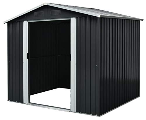 Pergart Gerätehaus Dresden II 106, Schiefer/Creme – Bild 3