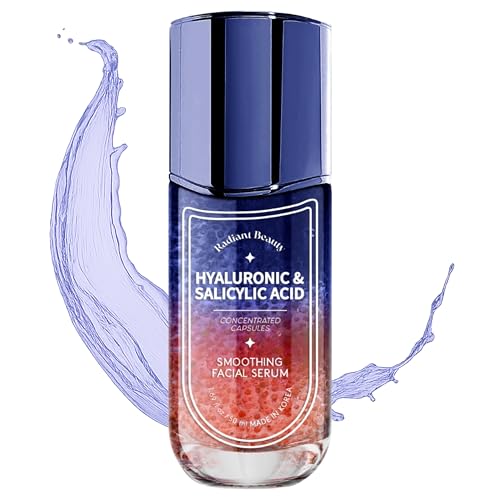 Hyaluronic Acid Facial Serum – Anti-Aging, Deep Hydration, Smooths & Cleanses – Salicylic Acid for Pore Cleansing – Dermatologist Tested, Korean Skin Care – 1.69 FL.OZ.