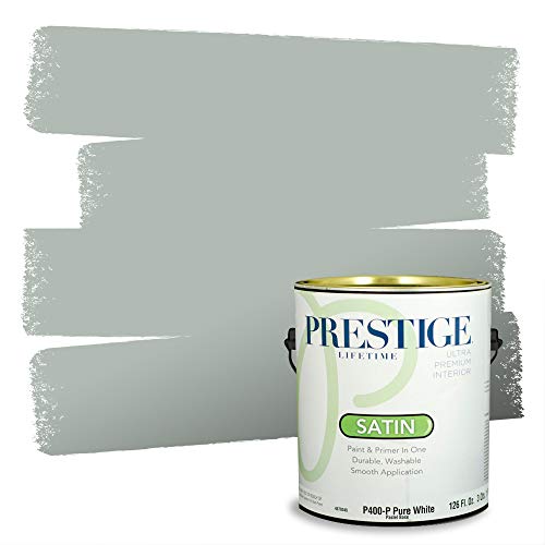 PRESTIGE Paints Interior Paint and Primer In One, 1-Gallon, Satin, Comparable Match of Benjamin Moore* Imperial Gray*