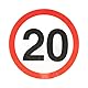 20 Geburtstag Deko Servietten Verkehrszeichen rot/weiß - Originelle Geburtstagsdeko 20 für einen gelungenen 20 Geburtstag Frau oder Mann - Tiwoca