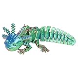 Lyeaa 3D -gedruckte Tiere, Axolotl Spielzeug, Stress Relief Desktop -Figur, artikulierter 3D -gedruckter Axolotl for Bürohaus