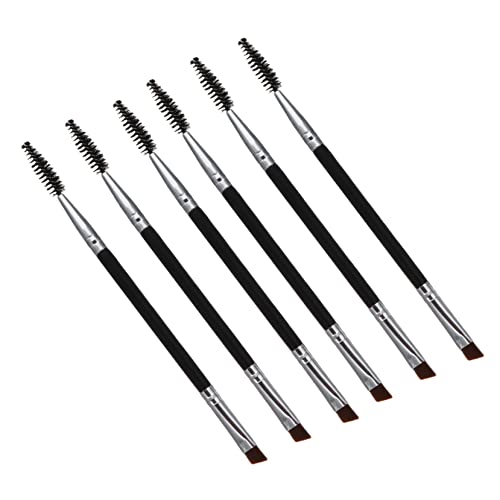 FOMIYES Doubleended Brow Makeup Tools 6pcs Eyebrow Brush Lash Brush Set Spoolies for Eyebrows Set