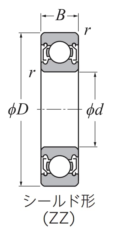 NTN H 大形ベアリング(両側シールド)内径220mm外径340mm幅56mm 6044ZZ NTN H 大形ベアリング(両側シールド)内径220mm外径340mm幅56mm 6044ZZ