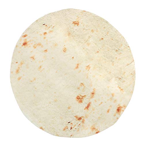 YosicilWaroom Burrito Decke, Eierrollen-Teppich, Tortilla-Decke, superweich, für Babys oder Erwachsene, rund, Mehl, Tortilla-Decke für Zuhause und Wohnzimmer, 155cm Cover