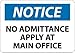 NMC N111AB, OSHA Sign (Pack of 12 pcs)
