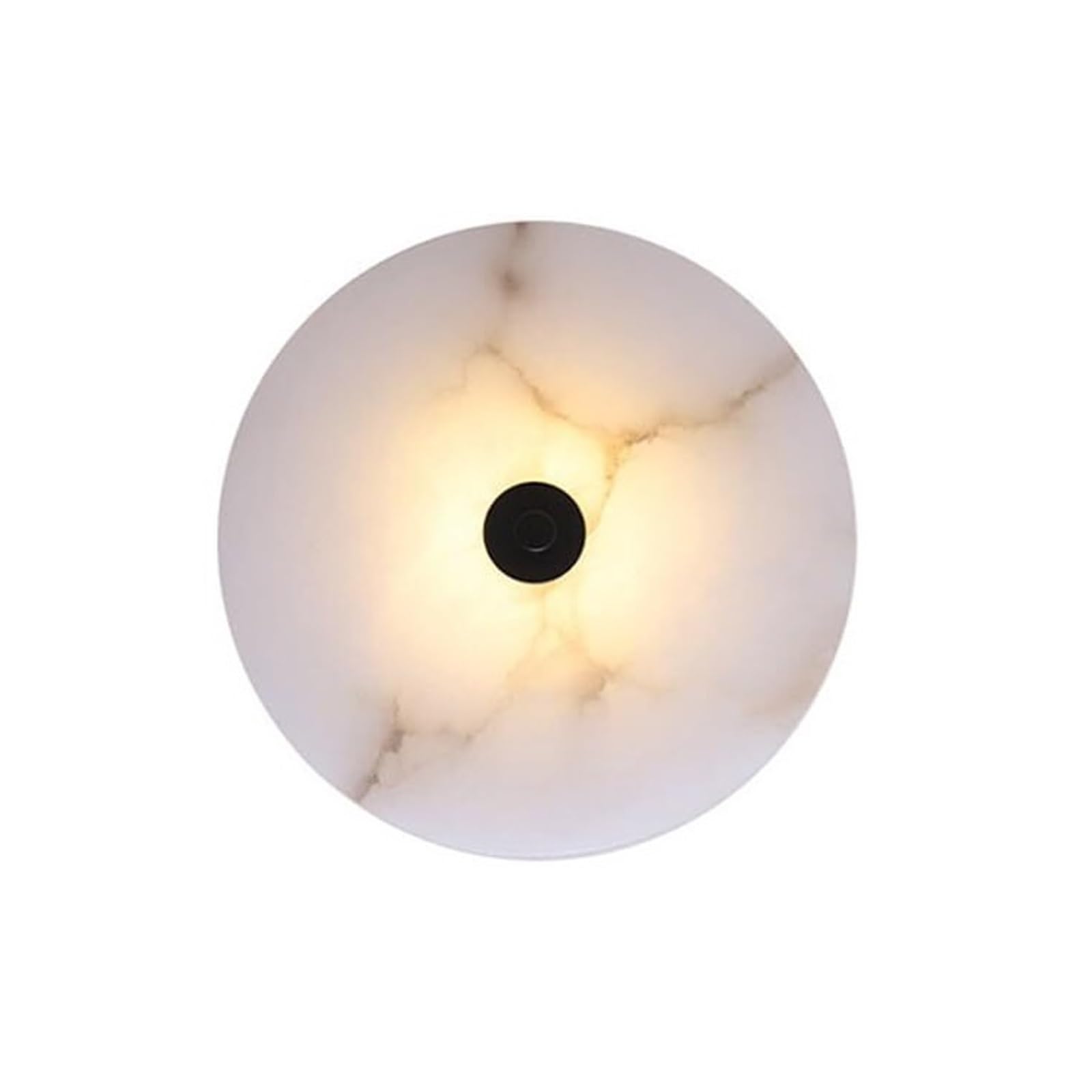 SXSCARKX Marble Sconce Wall Light, Lamp Round Vanity Light Fixtures, 3000K Warm Decorative for Living Spaces, Bathrooms, Entries, Foyers, Hallways(D,40cm)