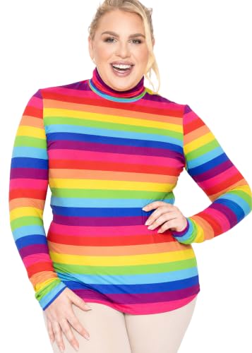 Image of Womens Turtle Neck | Long Sleeve and Sleeveless Top | Plus Size XL-7X | Tops Women White Turtleneck Women