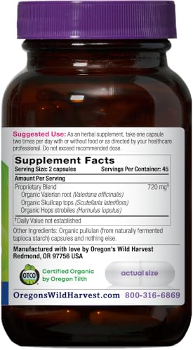 Oregon's Wild Harvest Muscle Relax, 90 Caps