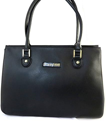 Leather bag 'Jacques Esterel' black.