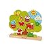 Janod- Albero Giocattolo in Legno da Allacciare, Multicolore, J05316