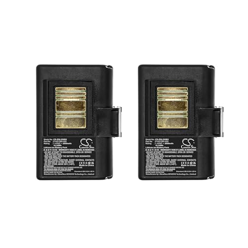 (2PACK) Replacement Battery for QLN220, QLn220HC, QLN320, QLn320HC, ZQ500, ZQ510, ZQ520, ZQ610, ZQ610HC, ZQ620, ZQ620HC, ZR628, ZR638 PN: AT16004, BTRY-MPP-34MA1-01, BTRY-MPP-34MAHC1-01 2600mAh