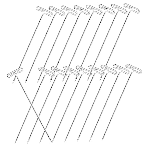 BELLIFFY 100pcs Pins for Sewing Wigs Blocking Pins Heads Easy to Insert and Remove Durable and Sharp Tips