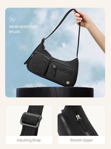 Telena Nylon Shoulder Bag for Women Y2K Trendy Purse Crescent Bag Cute Handbag4