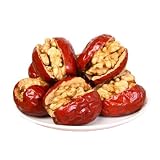 Paquete relleno de azufaifa y nueces, 258 g, dátiles rojos sin semillas combinados con nueces regordetas(1pcs)
