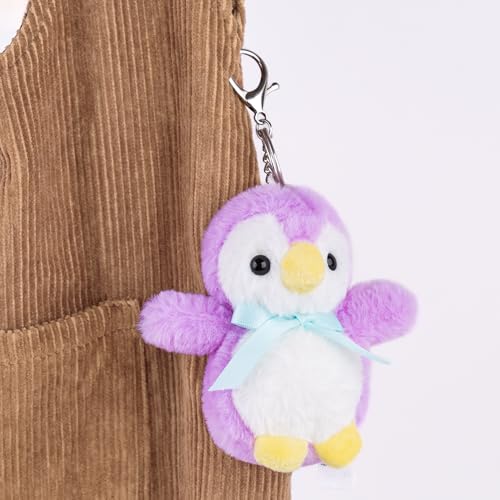 Image of Mirada Penguin Plush Keychain Soft Toy | Mini Plush Toy Bag Charm for Kids & Girls | Cute Soft Toys, Mini Soft Toys, Stuffed Animals, Gift Item, Funny Toy, Party Favors & Return Gifts | 11cm