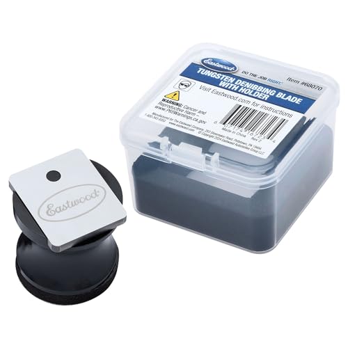 Eastwood Tungsten Denibbing Blade File Tool | 2-in-One Automotive Paint Stripper and Sanding Pad Block for Removing Dust