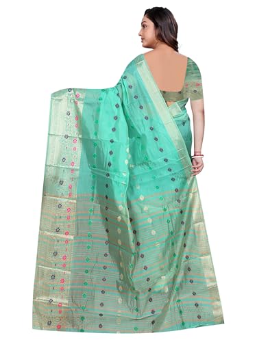 Image of Sarees for Women Wear Organaza Silk Banarasi Sari Kanjivaram Soft Pure Paithani Wedding Original Kanchipuram Pattu Sadi with Blouse Piece 2026 (Flowermeena)