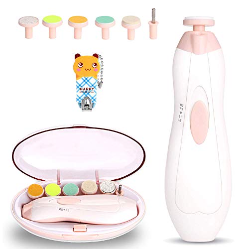 Lima de Uñas Bebe, WADEO Electrica Lima de Uñas Bebe dedo, kit de Cortaúñas Bebes/Set de...