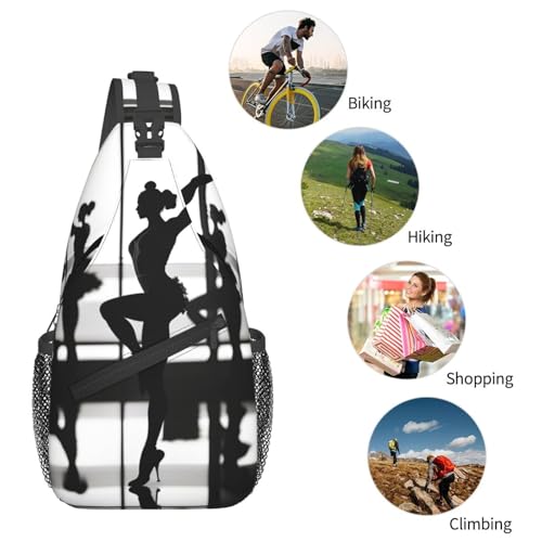 Mochila cruzada deportiva para gimnasio y senderismo unisex miniatura 6
