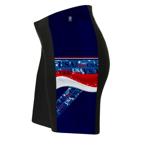 ScudoPro USA Cycling Shorts for Men - Size 4XL Black