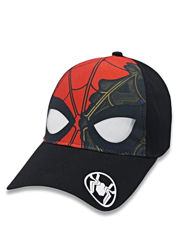 Image of Kidsville Official Marvel Comic Spiderman Cap for Kids Boys Black