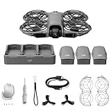 DJI Neo 2 Combo Fly More con accessori (drone singolo), drone 4K con fotocamera, decollo e atterraggio dal palmo, controllo con gesti, ActiveTrack, rilev. omn. ostacoli, 3 batterie (Neo 2 Combo)