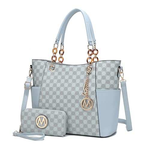 Image of J'OMOR by Mia Tote Bag for Women, Handbag Set with Wallet Top-Handle Bag Vegan Leather Purse