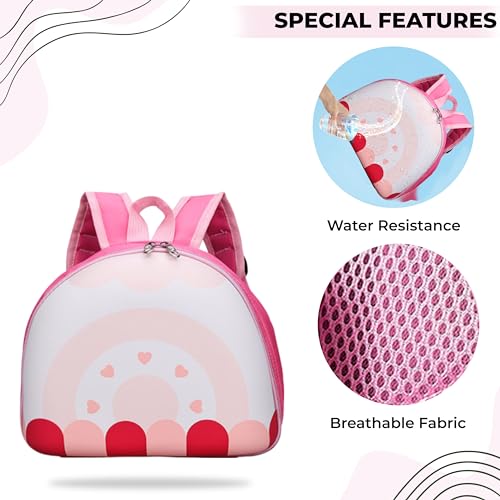 Image of BEMBIKA Kindergarten Bag Korean Style kindergarten backpack Stylish School Bags For Kids curved shoulder straps Perfect Toddler Backpack Design (Roll Cake)