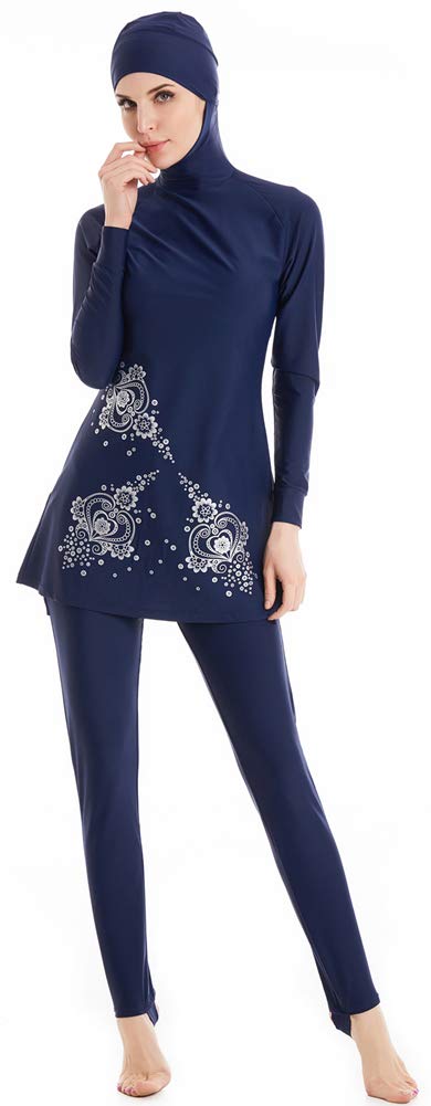 Nouveau Maillots de Bain Musulman Femmes Filles Manche Modeste Maillot de Bain Burkini Dame Couverture complète Garde Surfant Costume