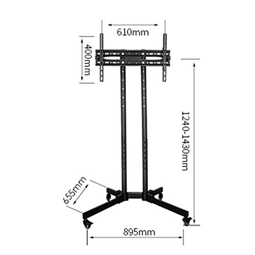 Soporte móvil de piso para TV, soporte para pantalla miniatura 2