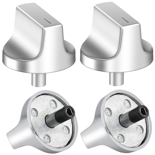 W11517334 for Whirlpool Stove knobs Replacements Upgraded 4 Pack, Compatible with Whirlpool Gas Range, Replaces W10850033 W11122869 WEG745H0FS1,WEG515S0FS0