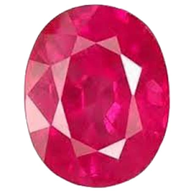 Ptm Certified Natural Ruby (Manik) 3.25 to 10.25 Ratti or 3.00 to 9.50 Carat Astrological Gemstone for Men and Women with Certificate of Authenticity