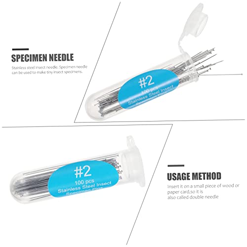 ULTECHNOVO 200 Pçs Pins-Frasco Pin Coletores De Dissecação Coleções De Espécimes Fixando Laboratório