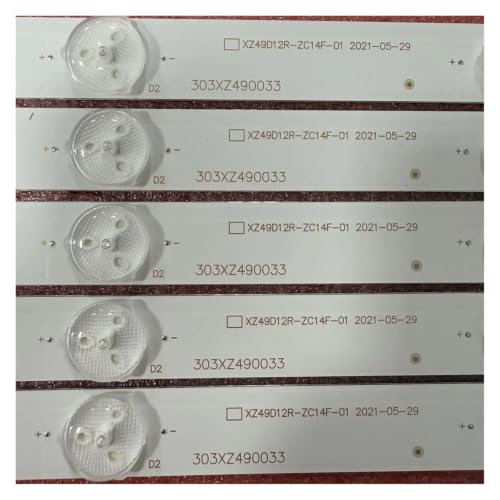 Tira de LED for LD49-D15FHB para solucionar pantalla negra en panel de 49 5