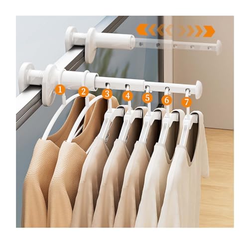 LTHERMELK Tendedero Pared Extraíble - Cuerda para Tender Ropa 5 M...