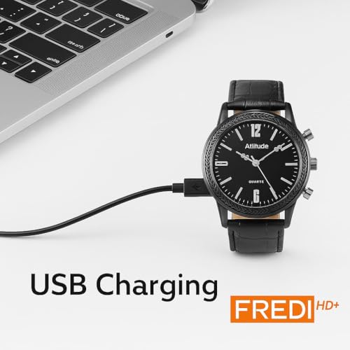 FREDI HD PLUS Wrist Watch Camera with 1080p Video & Audio Recording | Built-in 32GB Memory | Waterproof Design | USB Rechargeable | Wearable for Office, Travel & Daily Use